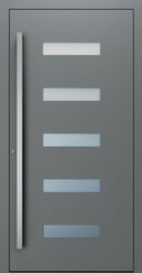 Turenwerke SL75 Design 11 Premium75 aluminium door in basalt grey RAL 7012