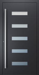 Turenwerke SL75 Design 11 Premium75 aluminium door in black grey RAL 7021