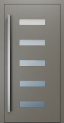 Turenwerke SL75 Design 11 Premium75 aluminium door in umbra grey RAL 7022