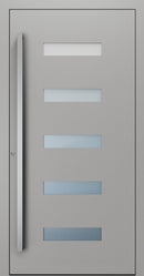 Turenwerke SL75 Design 11 Premium75 aluminium door in grey RAL 9007