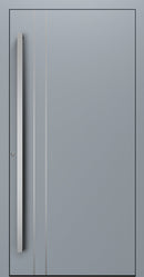 Turenwerke SL75 Design 1210 Premium75 aluminium door in silver grey RAL 7001