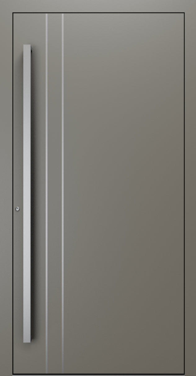 Turenwerke SL75 Design 1210 Premium75 aluminium door in umbra grey RAL 7022