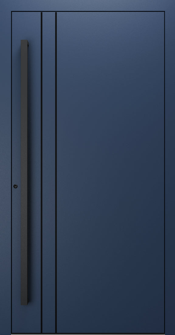 Turenwerke SL75 Design 1210B Premium75 aluminium door in sapphire blue RAL 5003