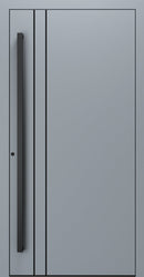 Turenwerke SL75 Design 1210B Premium75 aluminium door in silver grey RAL 7001
