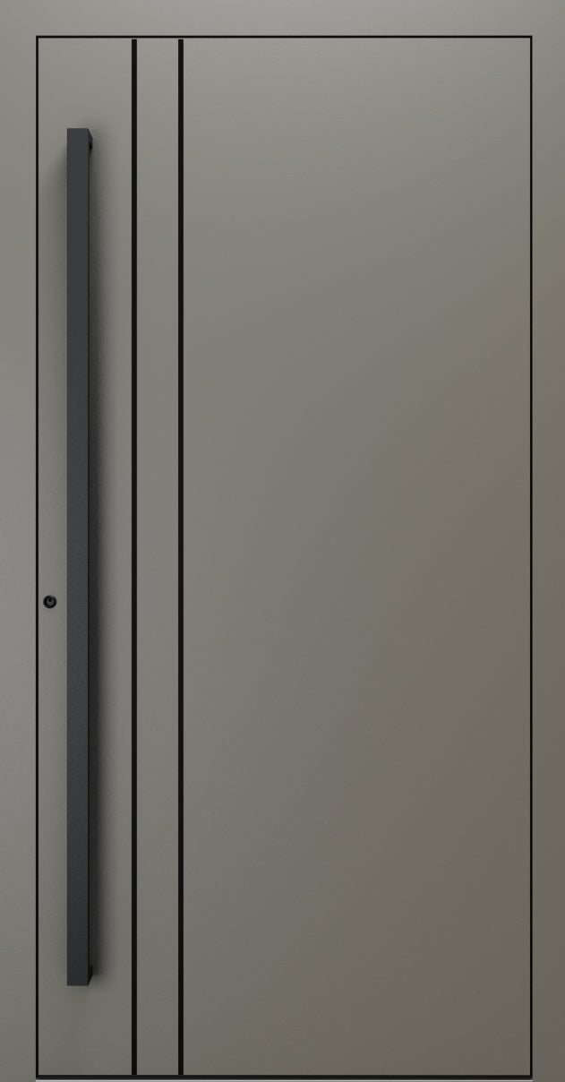 Turenwerke SL75 Design 1210B Premium75 aluminium door in umbra grey RAL 7022