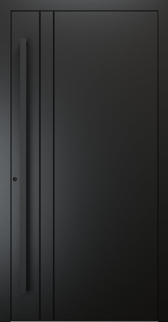 Turenwerke SL75 Design 1210B Premium75 aluminium door in jet black RAL 9005