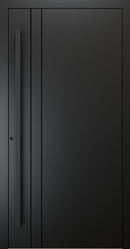 Turenwerke SL75 Design 1210B Premium75 aluminium door in jet black RAL 9005