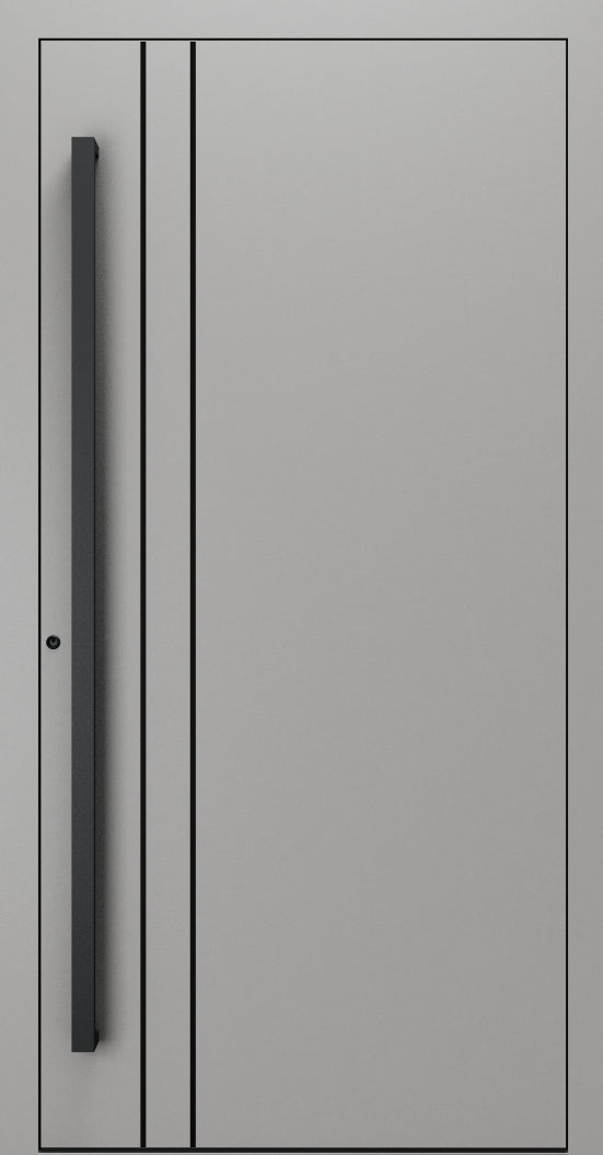 Turenwerke SL75 Design 1210B Premium75 aluminium door in grey RAL 9007