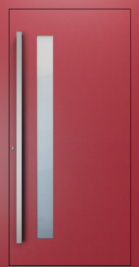 Turenwerke SL75 Design 14 Premium75 aluminium door in purple red RAL 3004