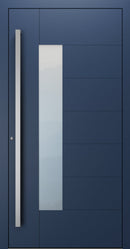 Turenwerke SL75 Design 1420 Premium75 aluminium door in sapphire blue RAL 5003