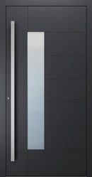 Turenwerke SL75 Design 1420 Premium75 aluminium door in black grey RAL 7021