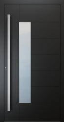 Turenwerke SL75 Design 1420 Premium75 aluminium door in jet black RAL 9005