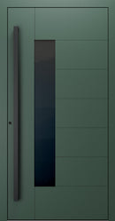 Turenwerke SL75 Design 1420B Premium75 aluminium door in fir green RAL 6009