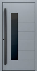 Turenwerke SL75 Design 1420B Premium75 aluminium door in silver grey RAL 7001