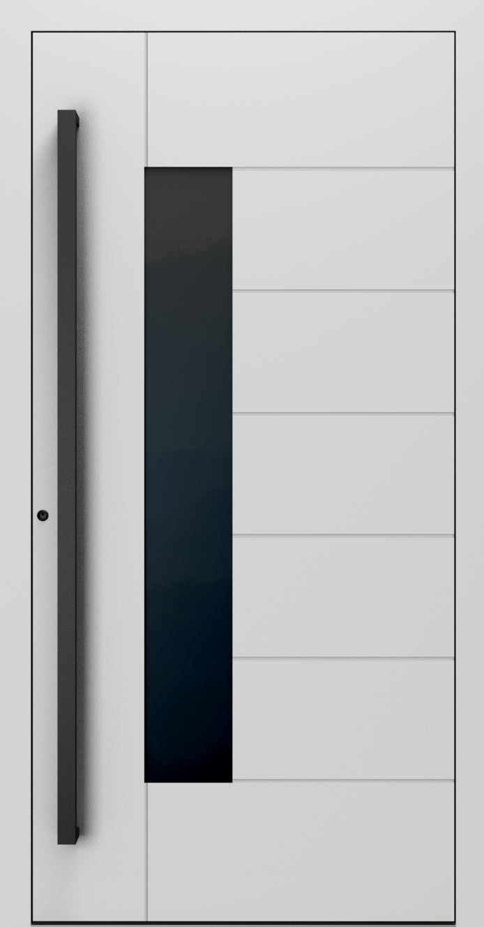 Turenwerke SL75 Design 1420B Premium75 aluminium door in light grey RAL 7035