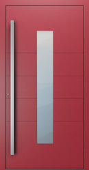 Turenwerke SL75 Design 1450 Premium75 aluminium door in purple red RAL 3004