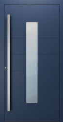 Turenwerke SL75 Design 1450 Premium75 aluminium door in sapphire blue RAL 5003