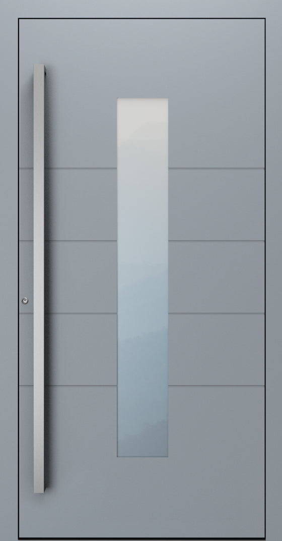 Turenwerke SL75 Design 1450 Premium75 aluminium door in silver grey RAL 7001