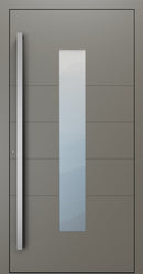 Turenwerke SL75 Design 1450 Premium75 aluminium door in umbra grey RAL 7022