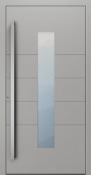 Turenwerke SL75 Design 1450 Premium75 aluminium door in grey RAL 9007