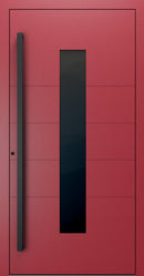 Turenwerke SL75 Design 1450B Premium75 aluminium door in purple red RAL 3004