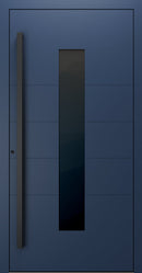 Turenwerke SL75 Design 1450B Premium75 aluminium door in sapphire blue RAL 5003