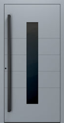 Turenwerke SL75 Design 1450B Premium75 aluminium door in silver grey RAL 7001