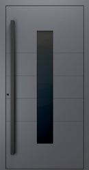Turenwerke SL75 Design 1450B Premium75 aluminium door in slate grey RAL 7015