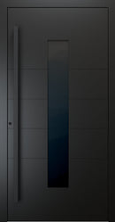 Turenwerke SL75 Design 1450B Premium75 aluminium door in jet black RAL 9005
