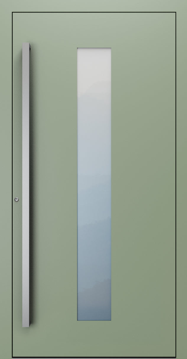 Turenwerke SL75 Design 15 Premium75 Aluminium Door - Pale Green RAL 6021