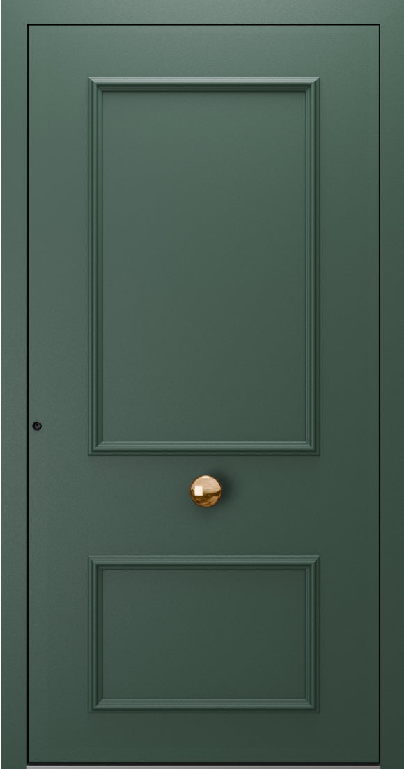 Turenwerke SL75 Design 1900 Premium75 Classic Aluminium Door - Fir Green RAL 6009