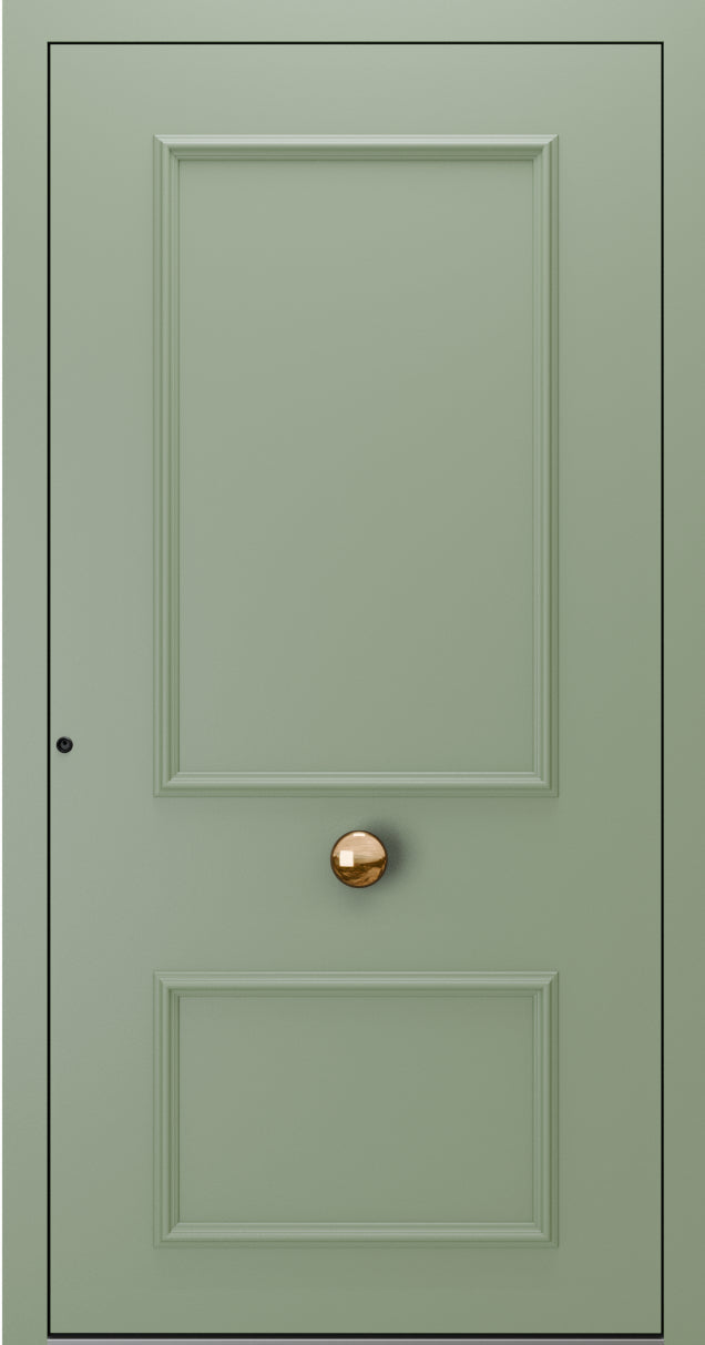 Turenwerke SL75 Design 1900 Premium75 Classic Aluminium Door - Pale Green RAL 6021