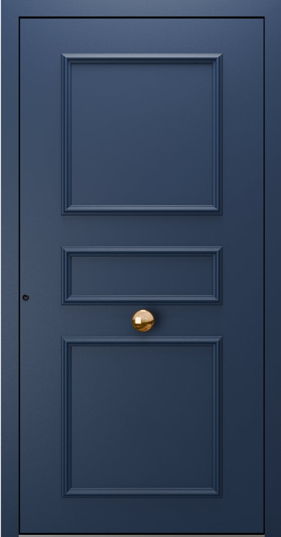 Turenwerke SL75 Design 1910 Premium75 Classic Aluminium Door - Sapphire Blue RAL 5003