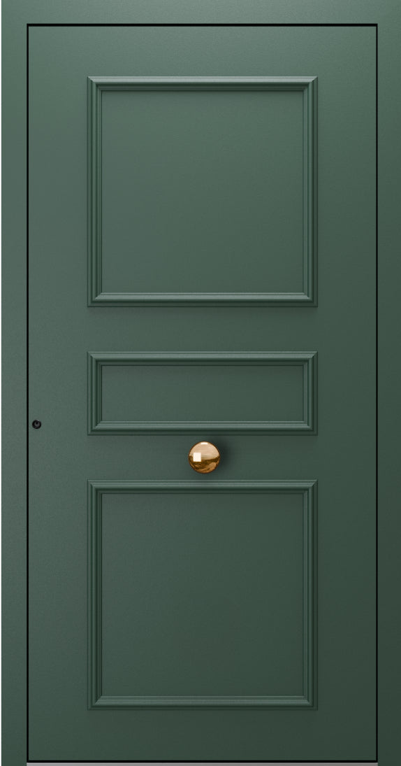 Turenwerke SL75 Design 1910 Premium75 Classic Aluminium Door - Fir Green RAL 6009