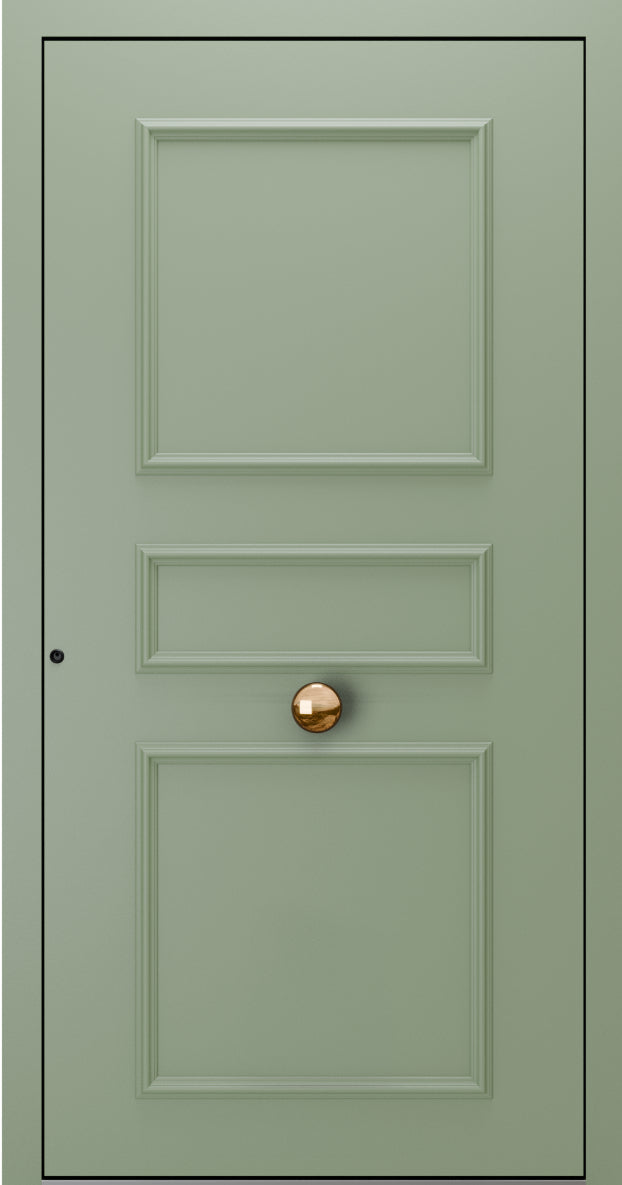 Turenwerke SL75 Design 1910 Premium75 Classic Aluminium Door - Pale Green RAL 6021