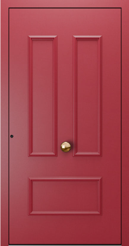 Turenwerke SL75 Design 1920 Premium75 Classic Aluminium Door - Purple Red RAL 3004