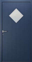 Turenwerke SL75 Design 1980 Premium75 Classic Aluminium Door - Sapphire Blue RAL 5003