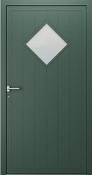 Turenwerke SL75 Design 1980 Premium75 Classic Aluminium Door - Fir Green RAL 6009