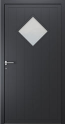 Turenwerke SL75 Design 1980 Premium75 Classic Aluminium Door - Black Grey RAL 7021