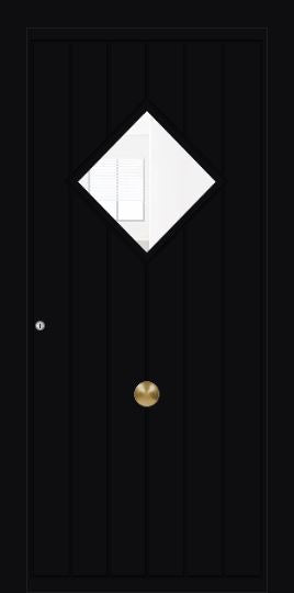 Turenwerke SL75 Design 1980 Premium75 Classic Aluminium Door - Jet Black RAL 9005