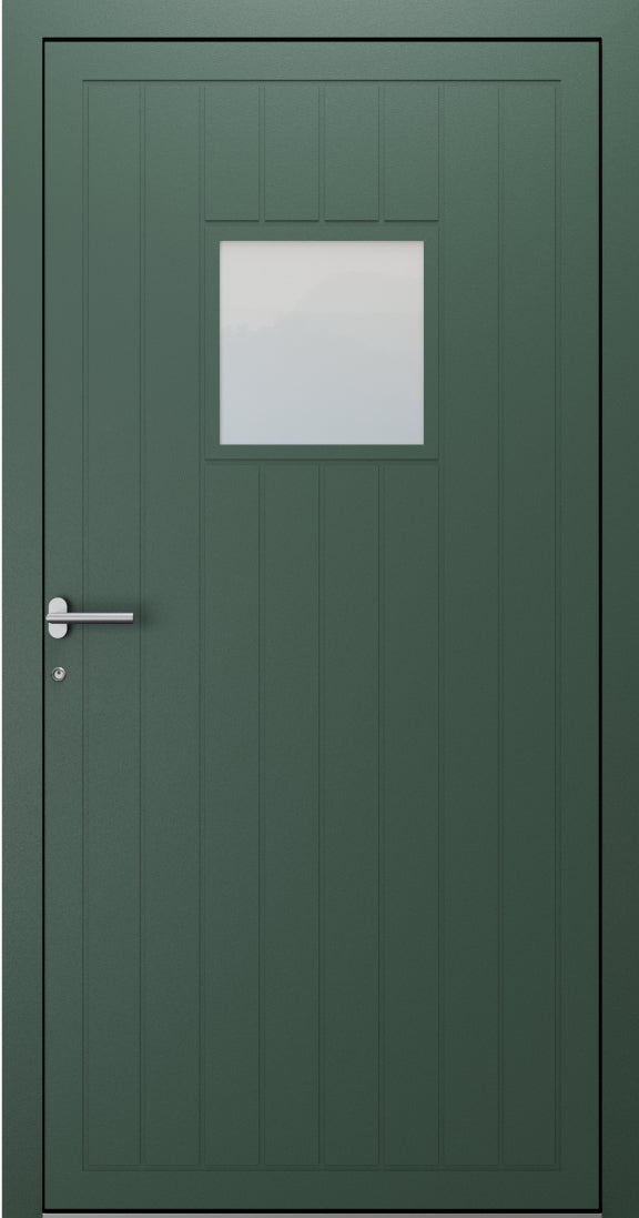 Turenwerke SL75 Design 1990 Premium75 Classic Aluminium Door - Fir Green RAL 6009