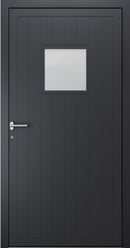 Turenwerke SL75 Design 1990 Premium75 Classic Aluminium Door - Black Grey RAL 7021