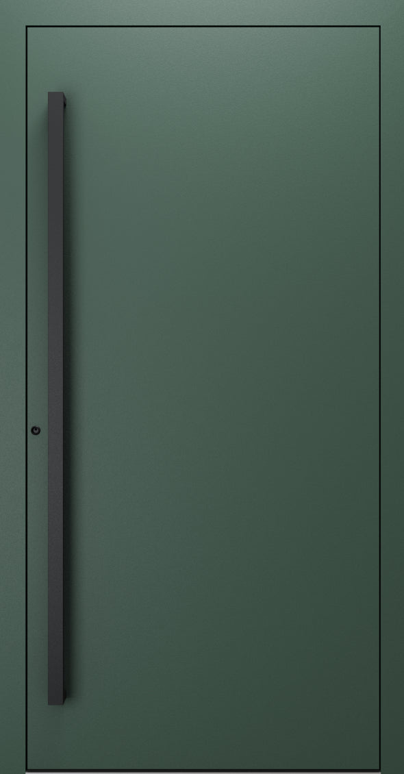 Turenwerke SL75 Design 20 Premium75 aluminium door in fir green RAL 6009