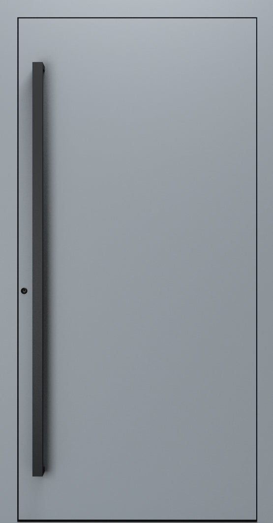 Turenwerke SL75 Design 20 Premium75 aluminium door in silver grey RAL 7001