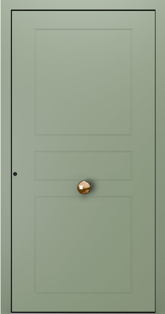 Turenwerke SL75 Design 2000 Premium75 Classic Aluminium Door - Pale Green RAL 6021