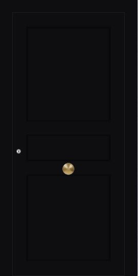 Turenwerke SL75 Design 2000 Premium75 Classic Aluminium Door - Jet Black RAL 9005