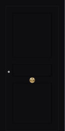 Turenwerke SL75 Design 2000 Premium75 Classic Aluminium Door - Jet Black RAL 9005