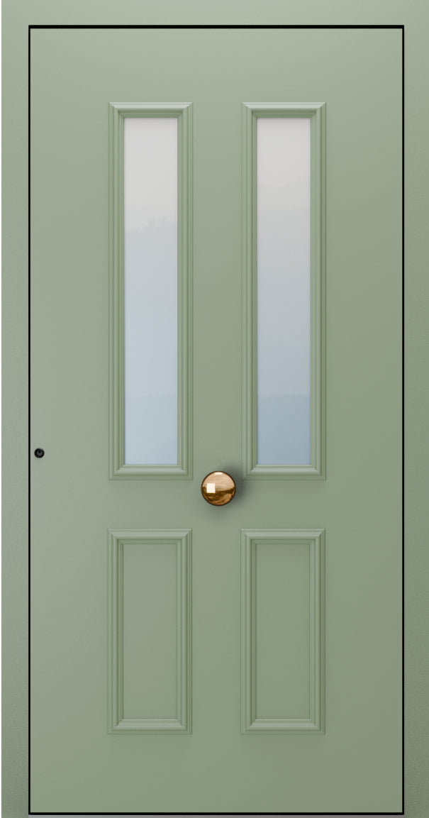 Turenwerke SL75 Design 2010 Premium75 Classic Aluminium Door - Pale Green RAL 6021