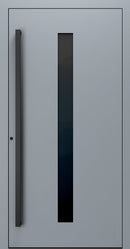 Turenwerke SL75 Design 21 Premium75 aluminium door in silver grey RAL 7001