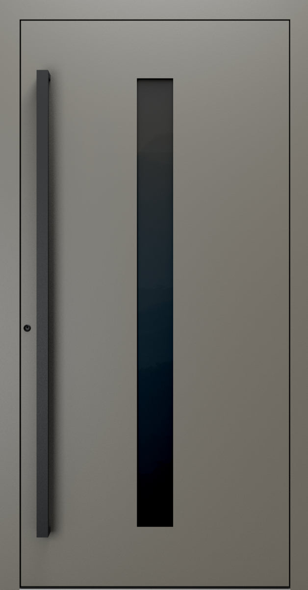 Turenwerke SL75 Design 21 Premium75 aluminium door in umbra grey RAL 7022